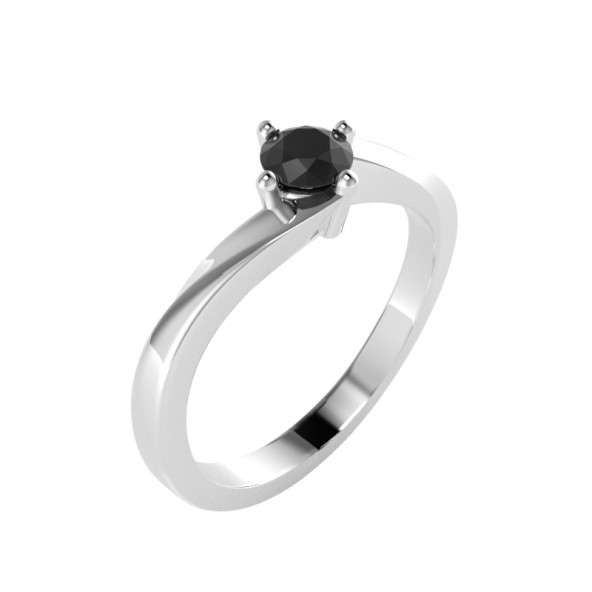 Zásnubné prstene s čiernym diamantom
